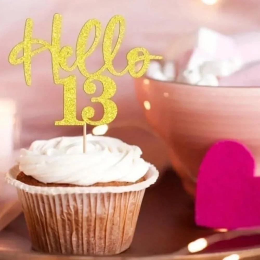 🎈Teen Birthday Cupcake Toppers